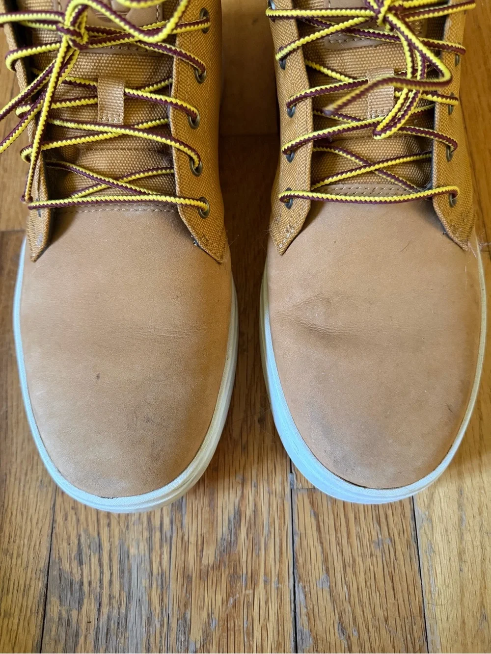 Timberland Men's Tan Suede Casual Lace-Up Sneakers